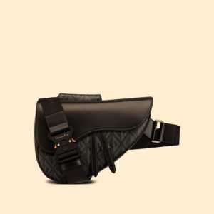 dior saddle bag black