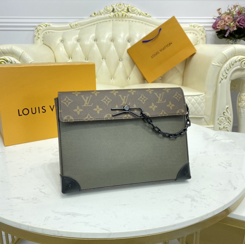 Authentic Louis Vuitton Pochette Voyage Streamer M3053 New!!!